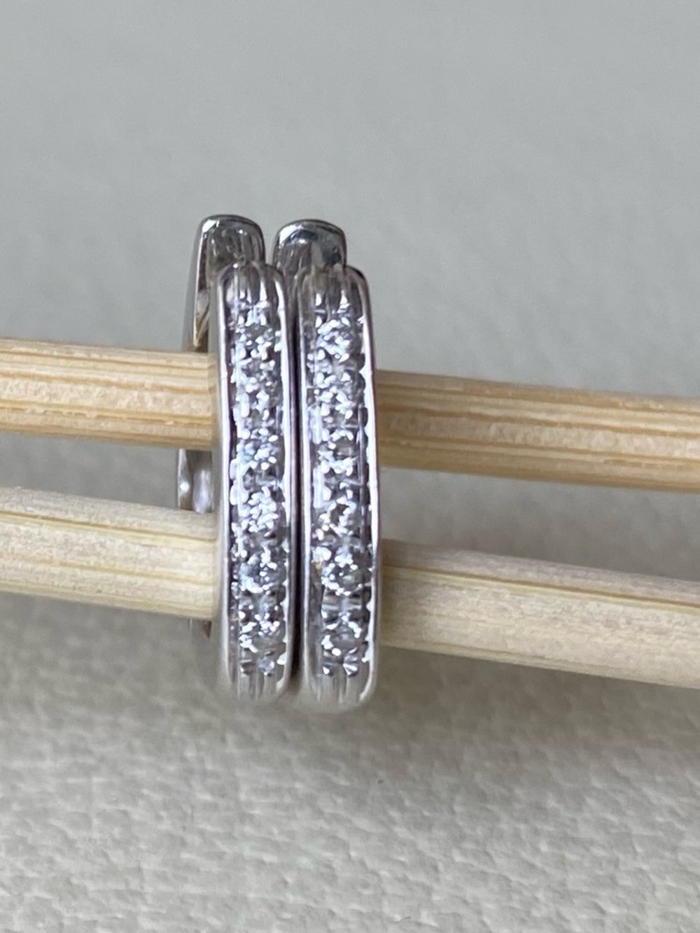 💕Host Pick💕18k white gold Diamond earrings purchased in Italy 🇮🇹 - appraisal inc